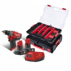 Perceuse Visseuse MILWAUKEE M12 FDD-402XA 12 V 2 Batteries 4 Ah - 4933464132