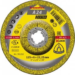 10 Meules à ébarber KS EXTRA A24EX S GEK 115X6X22,23 X-LOCK KLINGSPOR - 351253 -Meuleuse Soldes Magasin K016351253 04