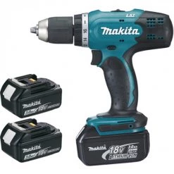 PERCEUSE VISSEUSE MAKITA SANS FIL 18 V 3 BATTERIES 5 AH 13 MM - DDF453SFE3