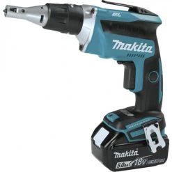 VISSEUSE PLAQUE DE PLÂTRE MAKITA SANS FIL 18 V 2 BATTERIES - DFS452RTJ