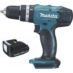 PERCEUSE A  PERCUSSION MAKITA SANS FIL 14,4 V 2 BATTERIES 15 AH 10 MM ET COFFRET MAK PAC - DHP343RYJ